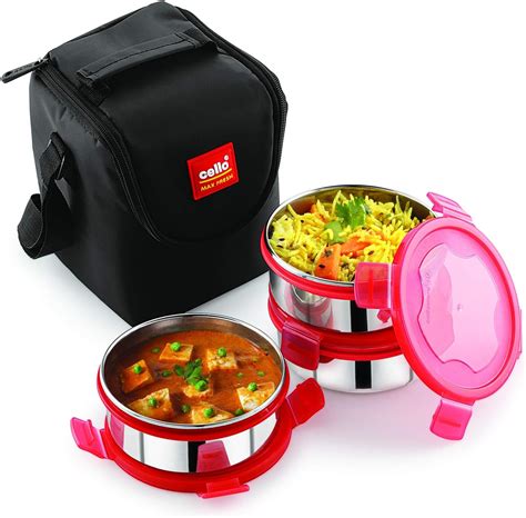 cello max fresh click steel lunch box|Maxfresh Steel Click Lunch Box .